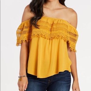 Braeve off-shoulder crochet blouse